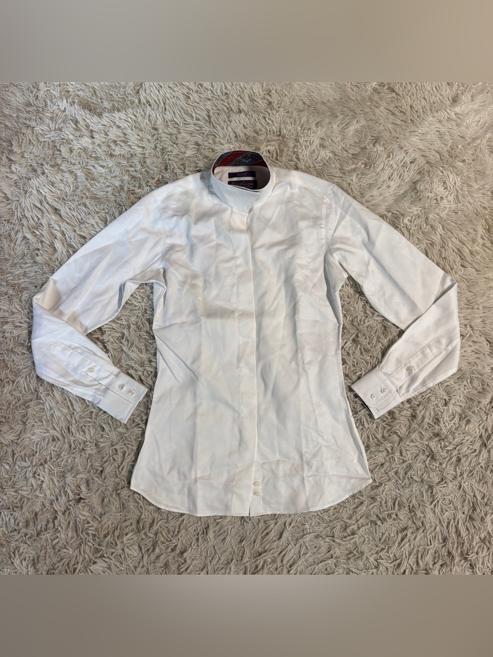 Women’s Size 30 White Essex Classics Long Sleeve Horseback Riding Show Shirt
